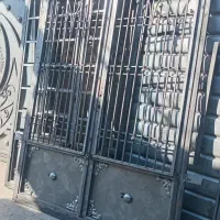 درب سنگین آهن آهنی حیاط حیاطی خانه|مصالح و تجهیزات ساختمان|تربت جام, جامرود|دیوار