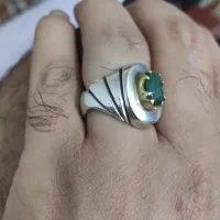 زمرد اصل با رکاب دست ساز درجه یک|جواهرات|بندرعباس, |دیوار