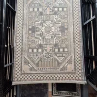 گلیم ابریشم ۴متری سبز طوسی پسند نخ ترک|گلیم، جاجیم، گبه|مشهد, امیر|دیوار