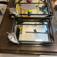 دو عدد سینی فلزی