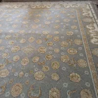 یک جفت فرش ۱۲ متری ۱۲۰۰شانه طلاکوب