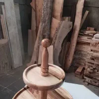 ظروف چوبی دو طبقه چوب گردو
