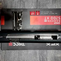 کارت گرافیک AMD 5700XT XFX سه فن پلمپ با جعبه|قطعات و لوازم جانبی رایانه|رشت, استادسرا|دیوار