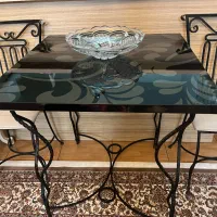 4عدد صندلی به علاوه میز فرفوژه