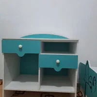 کمد وتخت خواب نوجوان همراه با میز|تخت و سرویس خواب|املش, |دیوار