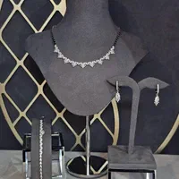 ست کامل نقره جواهری آب طلا نقره سازی کد 0845
