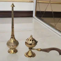 هفت سین و آیینه شمعدان برنجی و دکوریجات برنجی|مجسمه، تندیس، ماکت|نسیم‌شهر, |دیوار