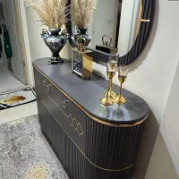 میز و کنسول طوسی شرکتی