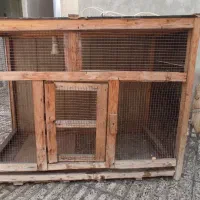 قفس چوبی مرغ و خروس