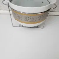 سوپ خوری وارمردار  چینی استند  و جاشمعی سه تایی