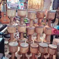 تنبکهای ویژه تمام گردو|سازهای سنتی|قائم‌شهر, |دیوار