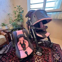 کالسکه نوزاد وکودک وکیف لباس وکریربا برند goodbaby