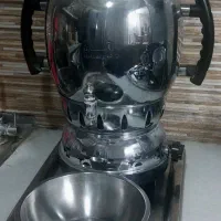 سماور گازی به همراه قوری،سینی و کاسه