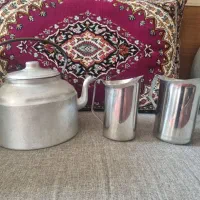 کتری بزرگ و پارچه استیل