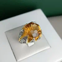 انگشتر سیترین طبیعی