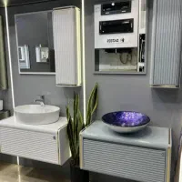 سفید طوسی روشویی کابینتی