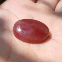 نگین عقیق سرخ معدنی