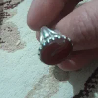 انگشتر عقیق و رکاب نقره|جواهرات|پیشوا, |دیوار