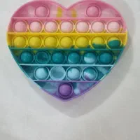 پاپت قلبی رنگی رنگی
