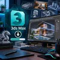 نصب نرم افزار 3D max/کامپیوتر بروز