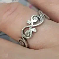 انگشتر نقره زنانه نقره اصلی 925