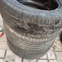 ۷ حلقه رینگ و لاستیک ۱۴ / ۲۰۵ ۴ عدد قالپاق اسپرت|قطعات یدکی و لوازم جانبی|تایباد, |دیوار