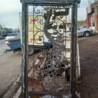 درب حیاط طرح طاوس