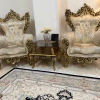 مبلمان سلطنتی ۹نفره سالم و در حد|مبلمان خانگی و میز عسلی|محمدشهر, سیدآباد|دیوار