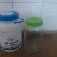 شیشه ودبه پلاستیکی تمیز