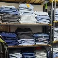 شلوار جین وپارچه ای جین کامل و تک سایز تعداد بالا