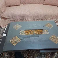 مبل راحتی ۷ نفره همراه جلومبلی و کاور|مبلمان خانگی و میز عسلی|اسلامشهر, مطهری|دیوار