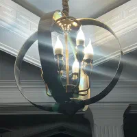 لوستری‌ شامپاینی ۸شعله|لوستر و چراغ آویز|قزوین, |دیوار