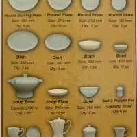 سرویس چینی کاملاً نو 93 پارچه ۱۲ نفره|ظروف سرو و پذیرایی|کیش, |دیوار