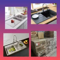 سینک استیل باکسی گرانیتی توکار روکار مارک اخوان 76