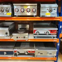 گریل ذغالی کروم چدن گاز رومیزی گریل مبله تاپینگ