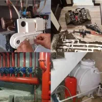 لوله کش گاز کشی آب رسانی پکیج نصب شیرآلات پمپ منبع