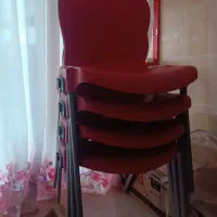 چهار عدد صندلی پلاستیکی|صندلی و نیمکت|رامجین, |دیوار