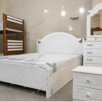 تخت تک نفره 120با دراور اینه تشک رویال اصل چک10ماه