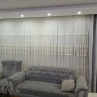 پرده توری با زیر پرده و شال دوطرف