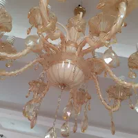 لوستر ۱۲شاخه کریستال کامل و سالم|لوستر و چراغ آویز|فردیس, فرامرزیه|دیوار