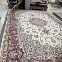 فرش دستی گل ابریشم