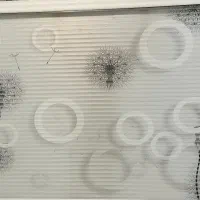 پرده زبرا طرح دار سالم نو شیک
