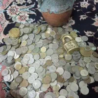 کوزه و سکه ۸۰۰ عددنیکل و برنج