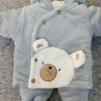 کاپشن وشلوار گرم بچه گانه تا ۲ سالگی