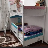 تخت ۲ طبقه جداشونده شرایط اقساطی|تخت و صندلی بچه|قم, پردیسان|دیوار