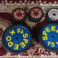 صد و ده کیلو دمبل و هالتر تمیز