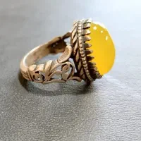 انگشتر شرف الشمس عقیق یمنی