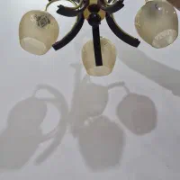 لوستر ۵ شاخه صحیح وسالم|لوستر و چراغ آویز|محمدشهر, همایون ویلا|دیوار