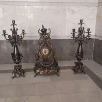 فروش ساعت و شمعدان برنز خروسی با ضمانت
