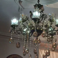 لوستر ۵ شاخه دوبل ۱۰ لامپ